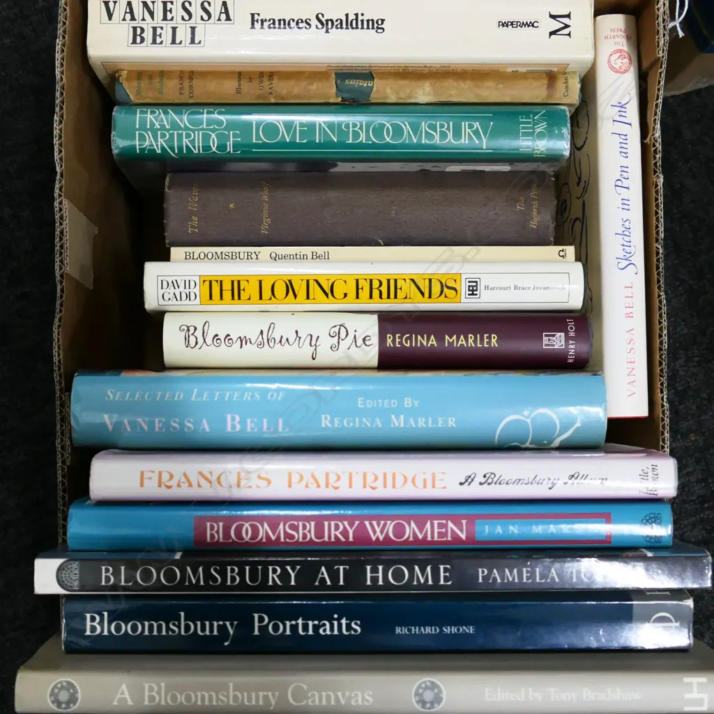 BOX LOT BOOKS; BLOOMSBURY / VANESSA BELL ETC Image 1++
