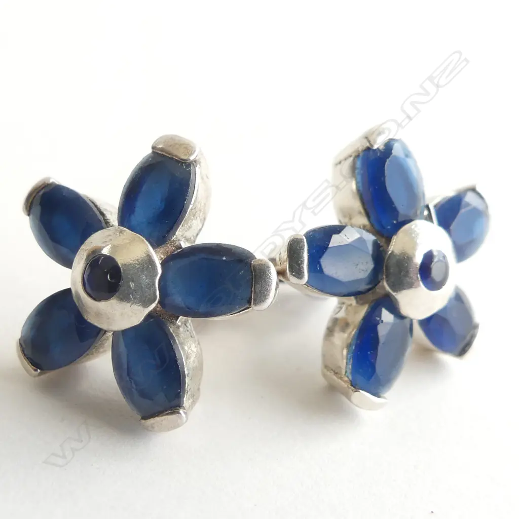 PR STG & IOLITE STUD EARRINGS Image 1++
