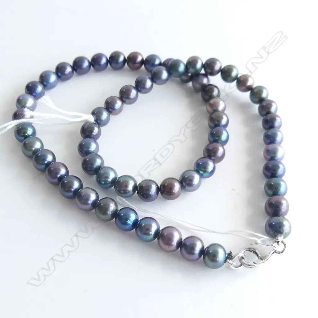 DARK PEARL NECKLACE L.450mm Image 1++