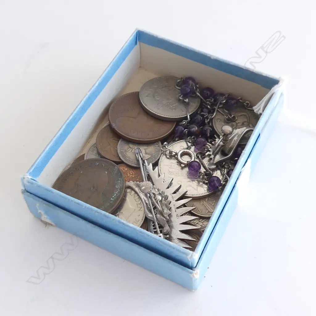 ASST. WORLD COINS & COSTUME JEWELLERY Image 1++