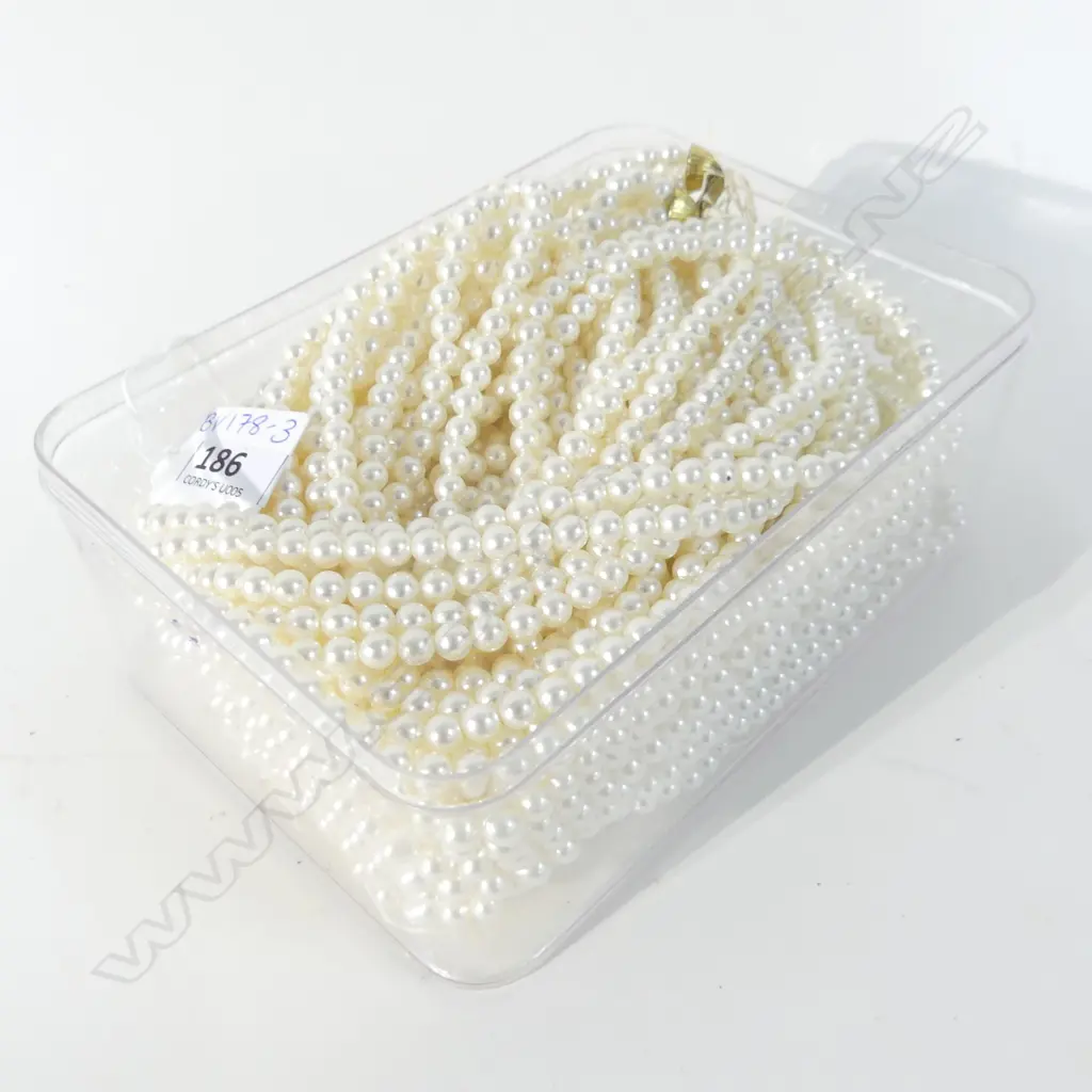 BAG LONG STRINGS FAUX PEARLS Image 1++