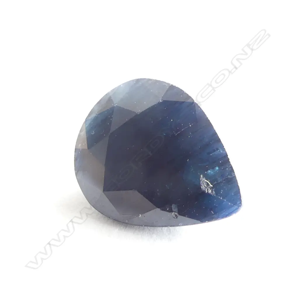 2.8CT DROP SHAPE FACETED SAPPHIRE  Image 1++