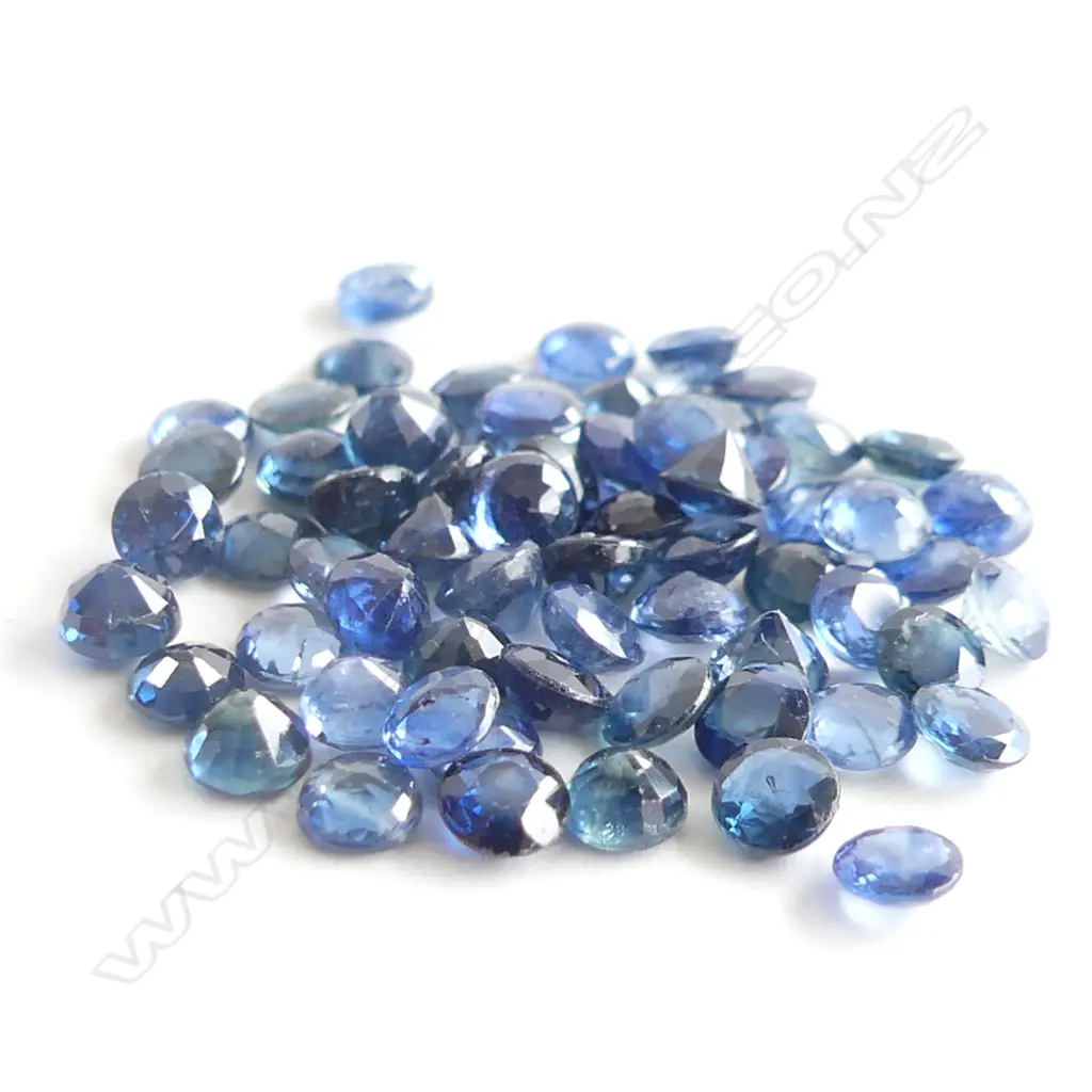 10CT FACETED SAPPHIRES, ALL SAME SIZE, ROUND 2.7MM Image 1++
