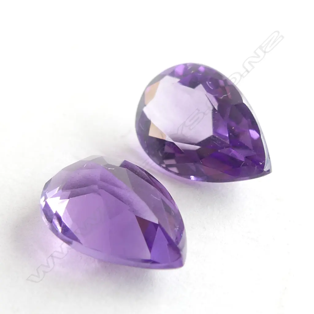 PR PACETED AMETHYST, DROP SHAPE 5.3CT Image 1++