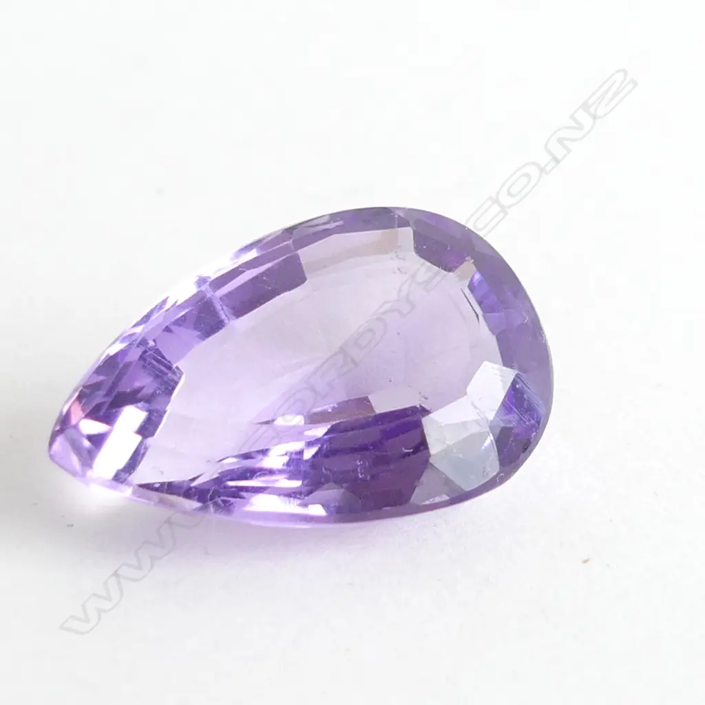 11.97CT AMETHYST, DROP SHAPE, STEP CUT, 19X12MM **RTV** Image 1++
