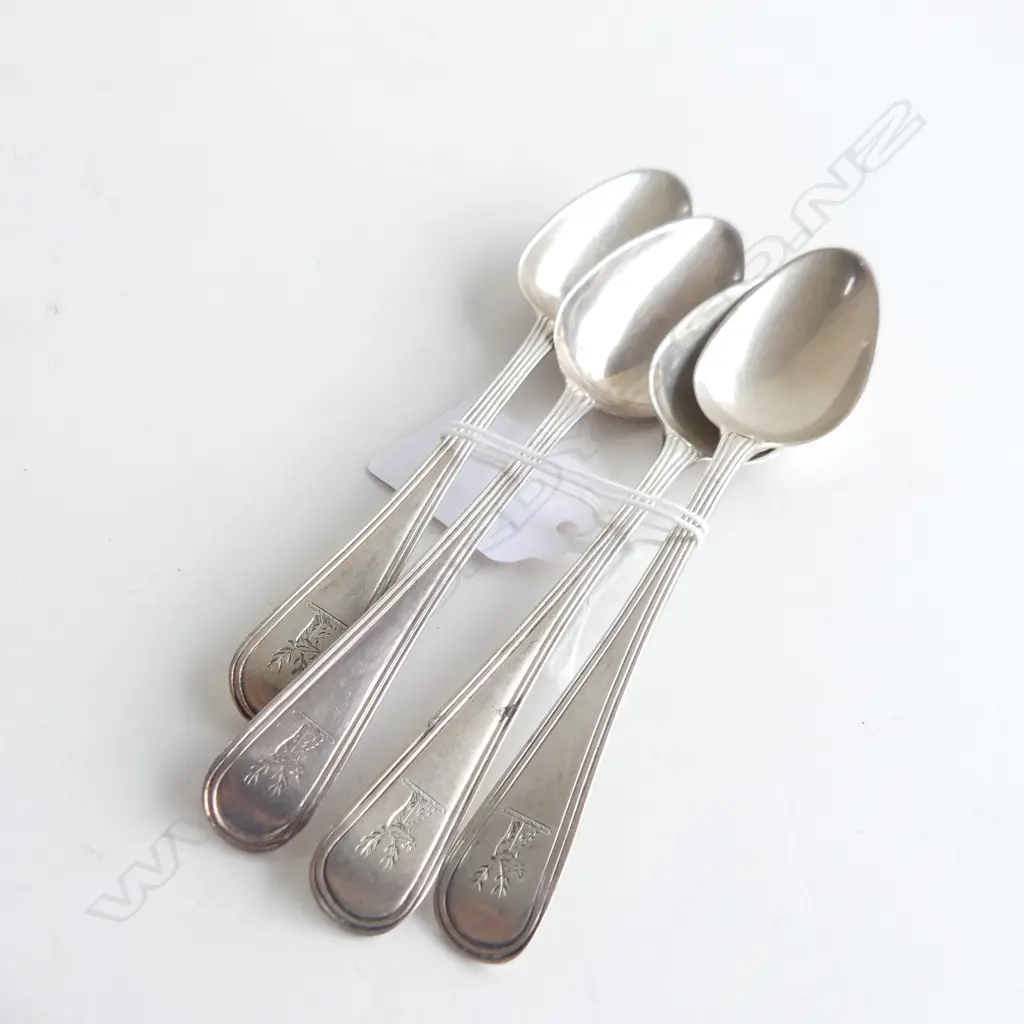 4 STG SILVER TEASPOONS 63 GM Image 1++