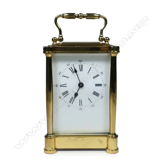 An early 20thC brass cased carriage clock,