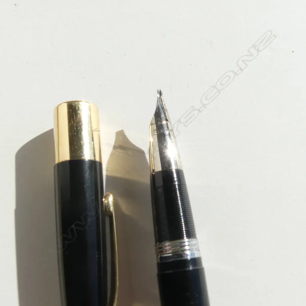 VINTAGE SHEAFFER'S SNORKEL PEN - IN ORIGINAL CASE WITH INSTRUCTIONS Image 1++