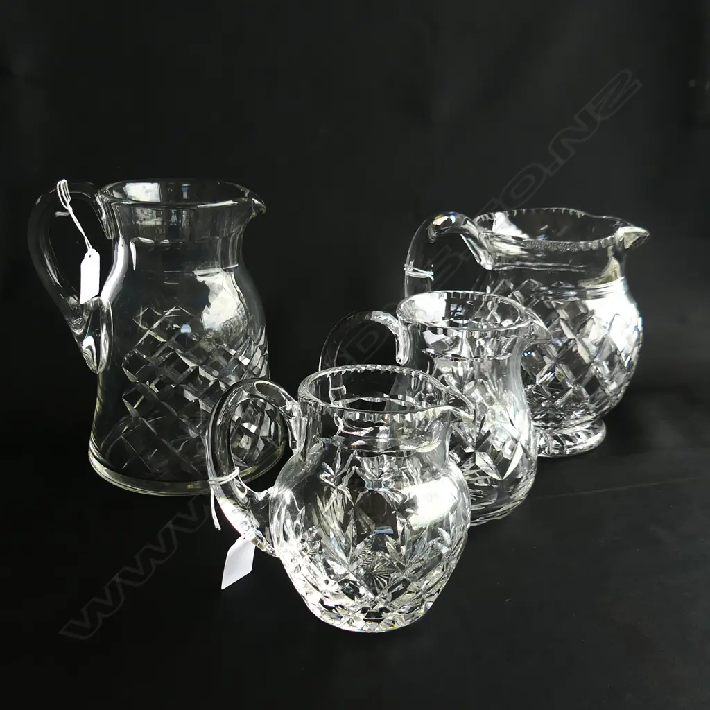 STUART CUT CRYSTAL JUG + WEBB CORBETT AND 2 OTHERS H  219 MM H Image 1++