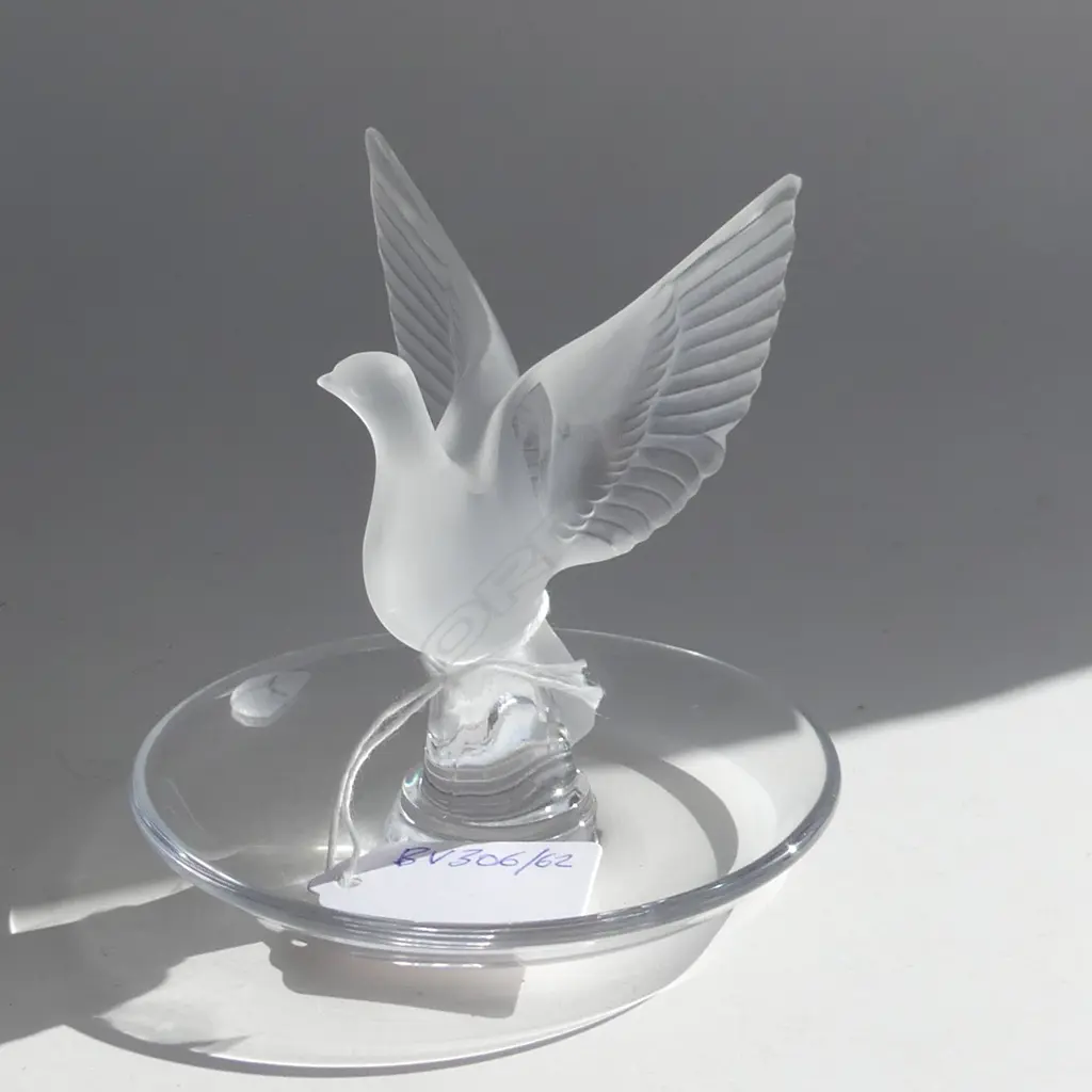 LALIQUE BIRD FORM RING TREE H 90 MM Image 1++