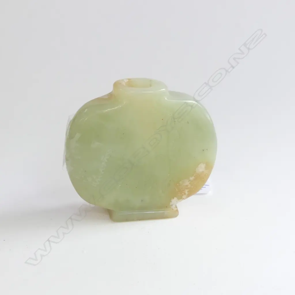 JADE ORIENTAL SNUFF BOTTLE (no stopper) H.50mm Image 1++