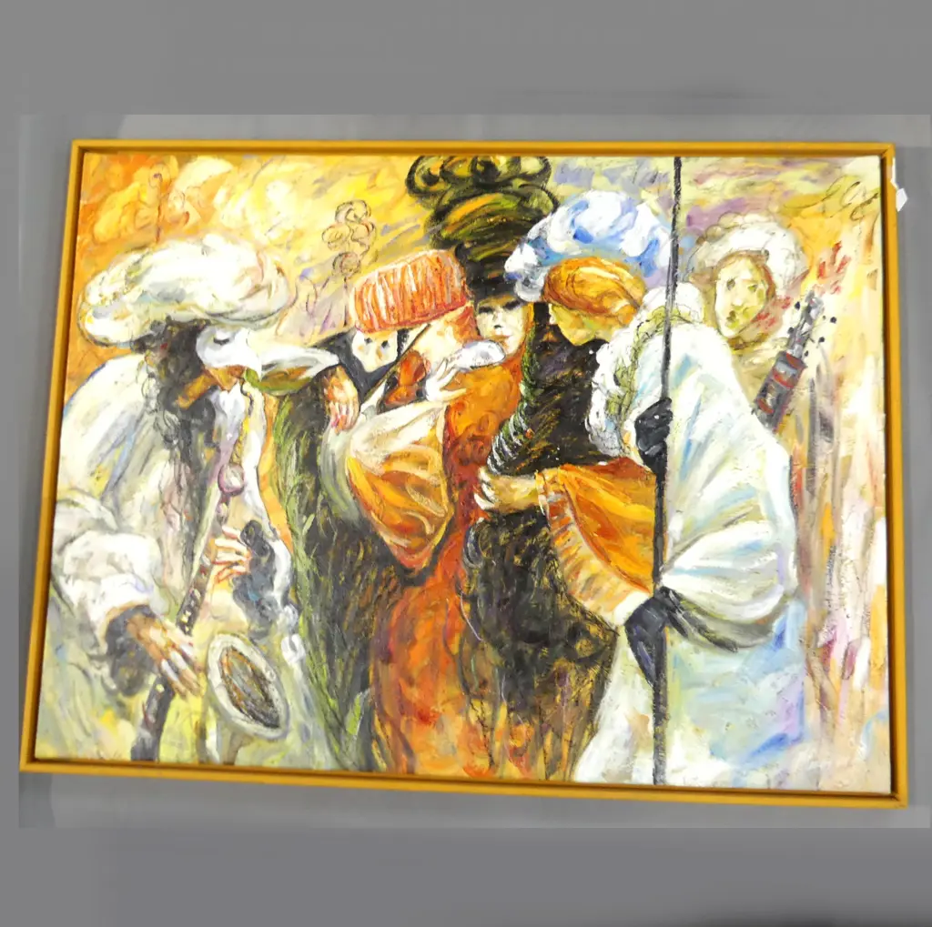OIL ON CANVAS, MASQUERADE BALL –  1124 x 960MM Image 1++