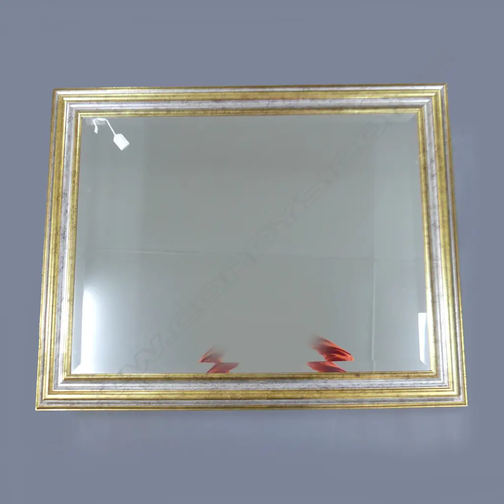 LG GILT FRAMED BEVELLED WALL MIRROR 755 X 960MM Image 1++