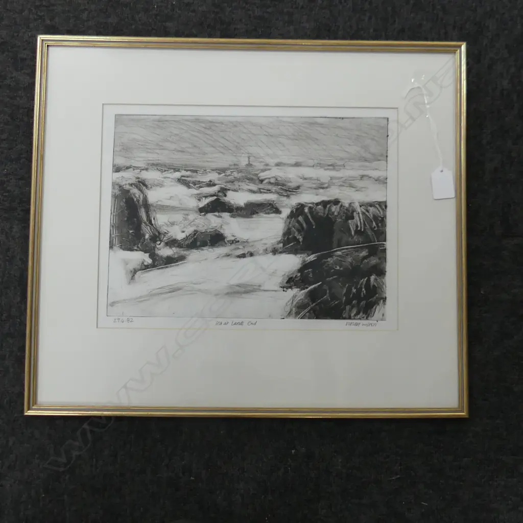 SUSAN WILSON 2 PASTELS 'THOMAS BEACH & NORTHCOTE POINT (SIGNED & DATED) + SIGNED ETCHED PRINT Image 1++