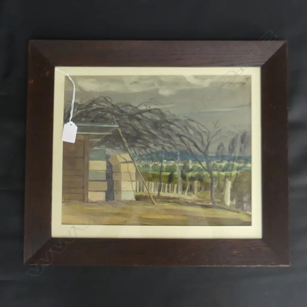 G. E. FAIRBURN 'RIVER RD. HAMILTON' W/C 265x330mm Image 1++