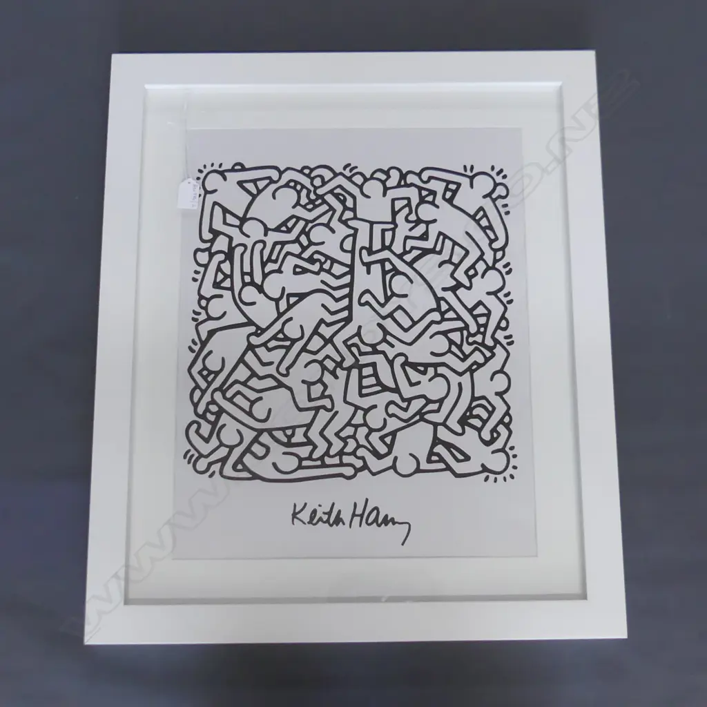 KEITH HARING PRINT 'PARTY OF LIFE' 500x400mm Image 1++