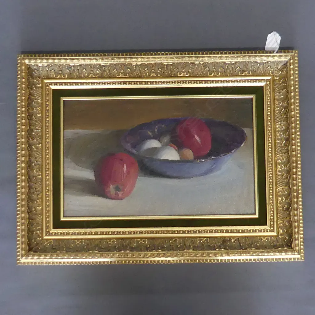 P REDWOOD OIL ON BOARD STILL LIFE 340 X 220 MM GILT FRAME Image 1++