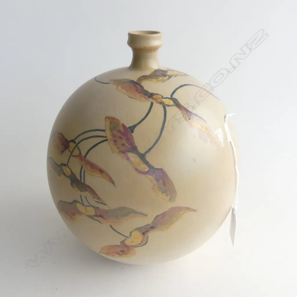 H/PAINTED ITALIAN PEZZO UNICO POTTERY VASE H 240 MM Image 1++