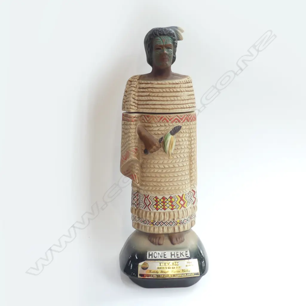 BOXED ORIGINAL " HONE HEKE " JIM BEAM DECANTER . H. 350mm  Image 1++