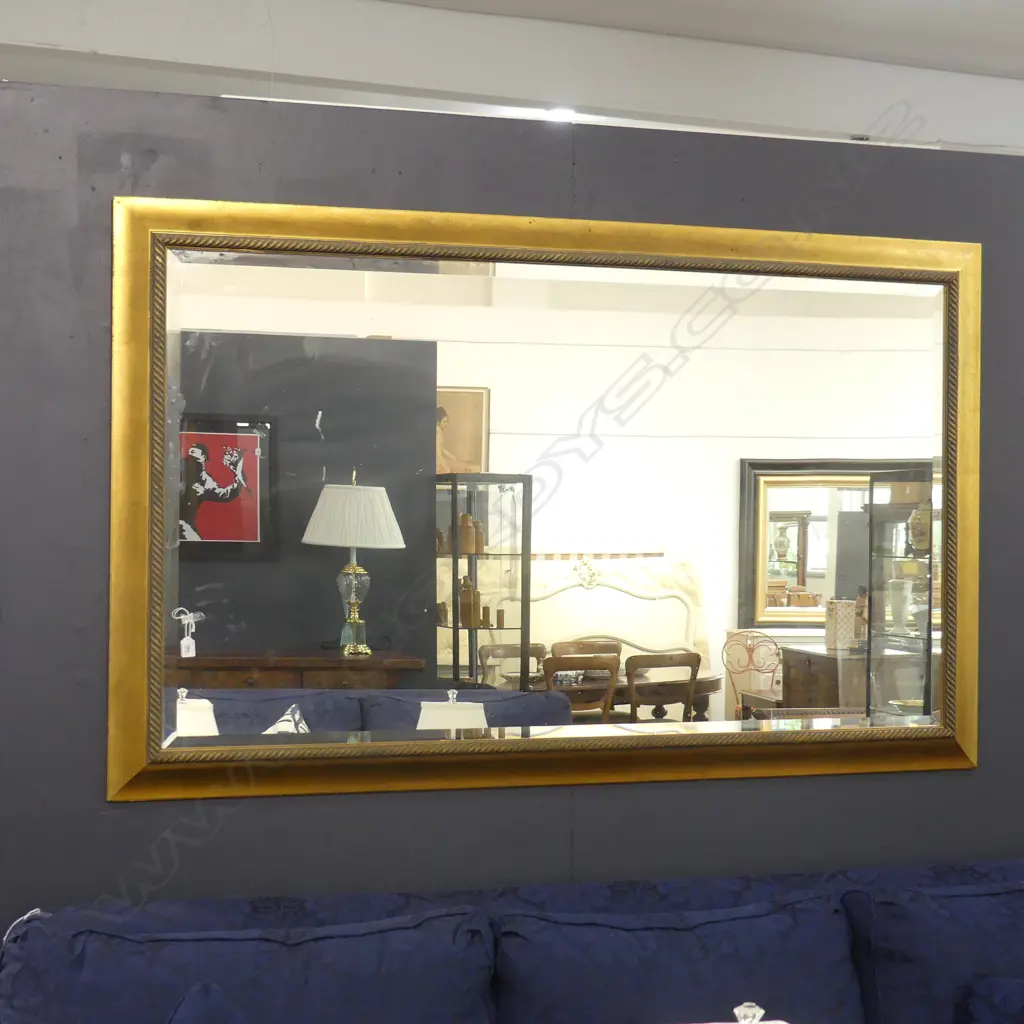 VERY LARGE GOLD FRAMED MIRROR 1110x1800mm small fault to mirror Image 1++