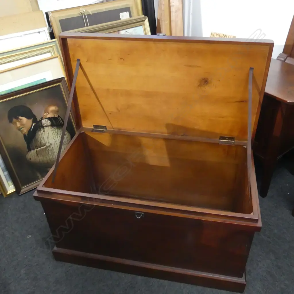 WILLETTS FURNITURE TAWHAI WOOD BLANKET BOX TRUNK 950x520x525mm Image 1++