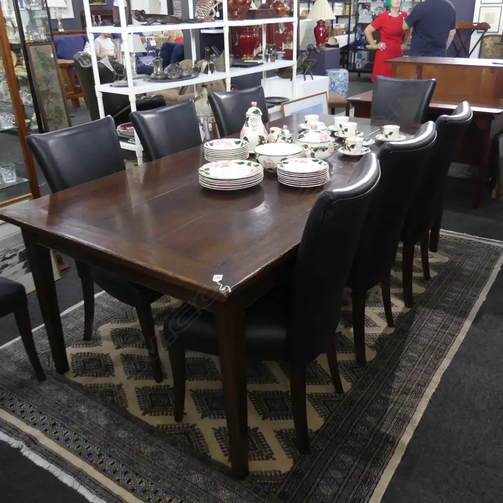 EIGHT ASHTON GROVE QUALITY LEATHER DINING CHAIRS Image 1++