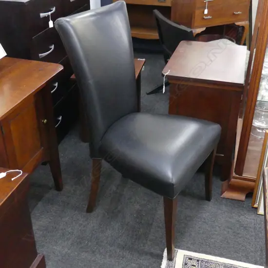 EIGHT ASHTON GROVE QUALITY LEATHER DINING CHAIRS