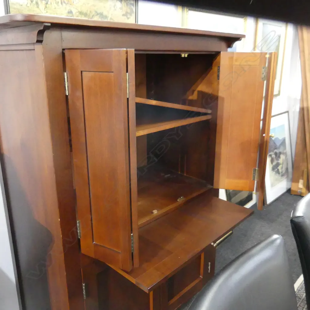 WILLETTS FURNITURE TAWHAI WOOD CABINET 1100x580x1560mm Image 1++