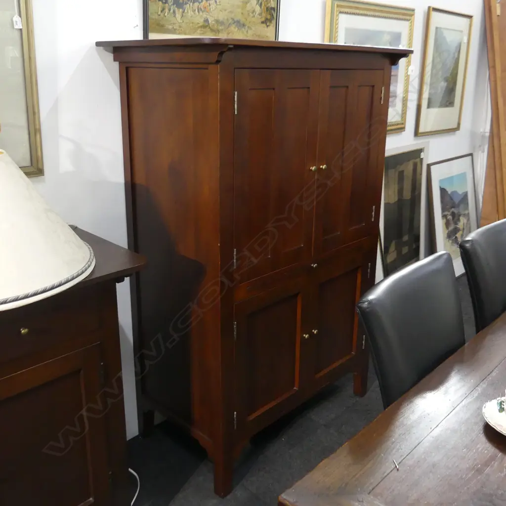 WILLETTS FURNITURE TAWHAI WOOD CABINET 1100x580x1560mm Image 1++