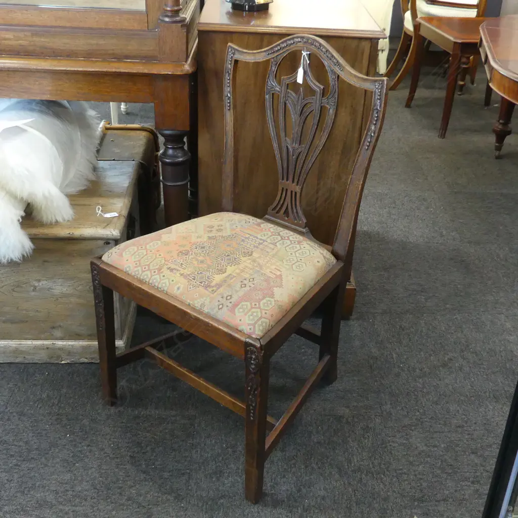 EARLY 20thC CHIPPENDALE STYLE DINING CHAIR Image 1++