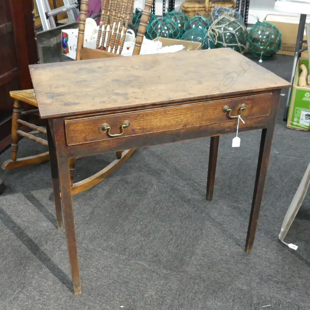 RUSTIC GEORGIAN OAK HALL TABLE 770x430x700mm Image 1++