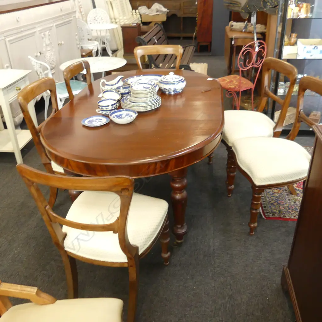6 BALLOON BACK DINING CHAIRS Image 1++