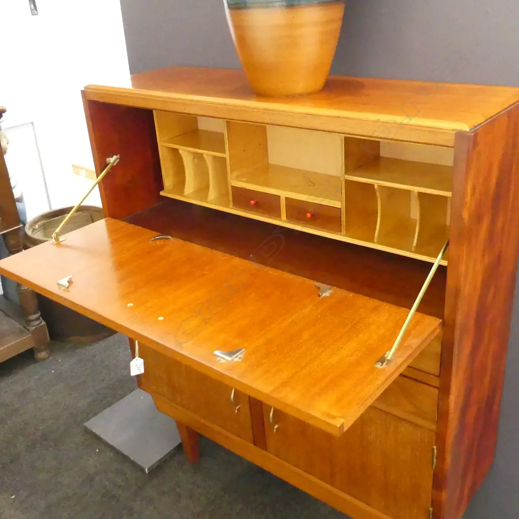 RETRO DROP FRONT SECRETARY 910x285x1075mm Image 1++