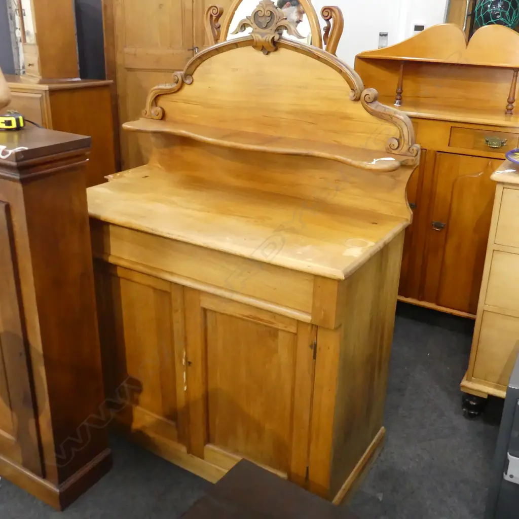 COLONIAL KAURI CHIFFONIER - LACKING SHELF SUPPORTS & KEY 1065x530x1530mm Image 1++