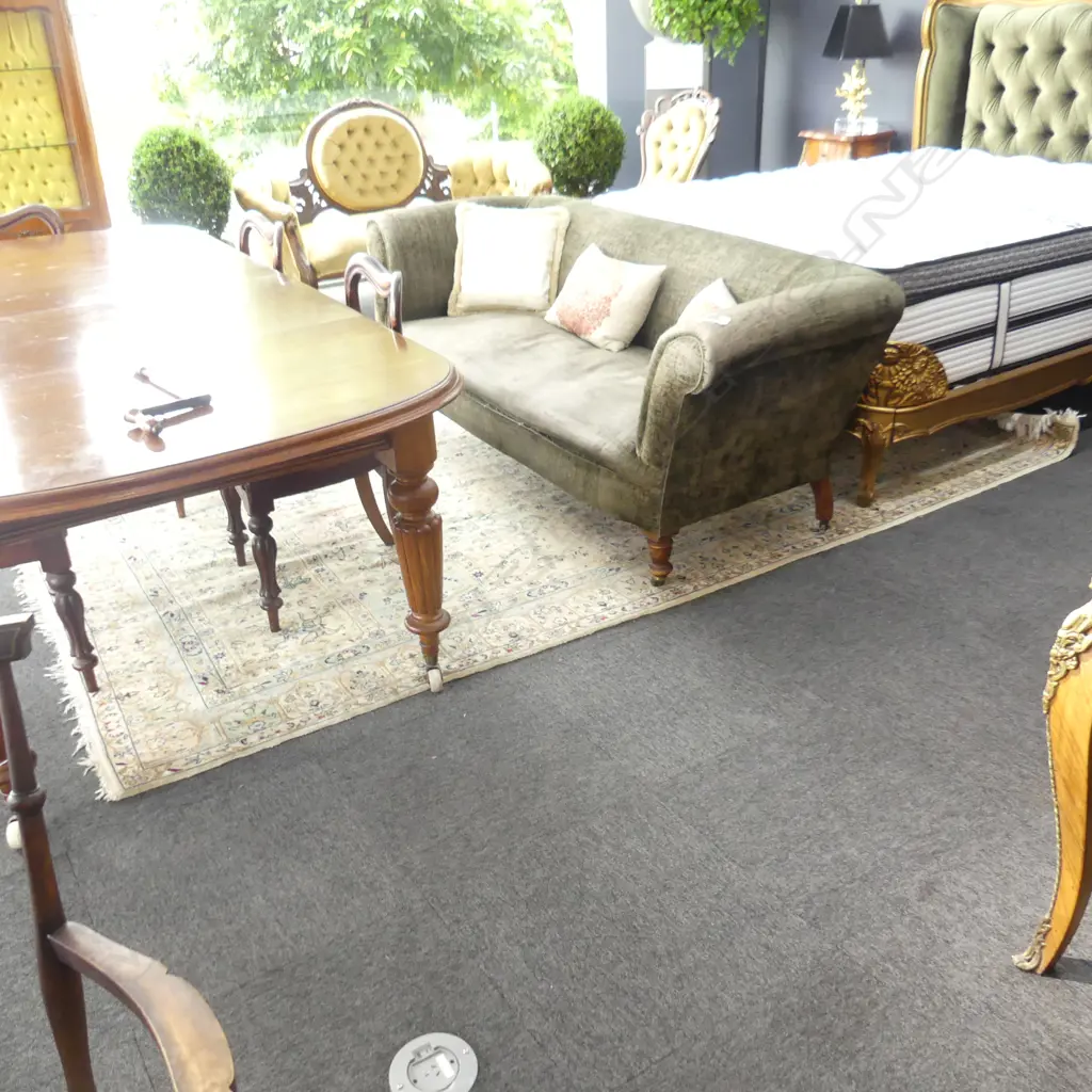 LARGE HAND KNOTTED PALE WOOL PILE CARPET 3180x1960mm... Image 1++