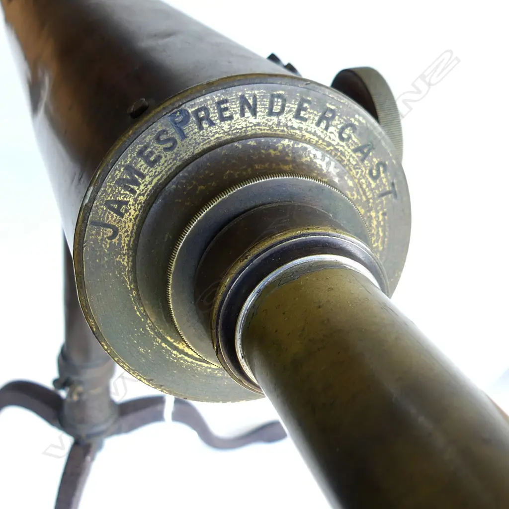 LGE VICTORIAN BRASS TRIPOD TELESCOPE L.1400mm by 'JAMES PENDERCAST' Image 1++