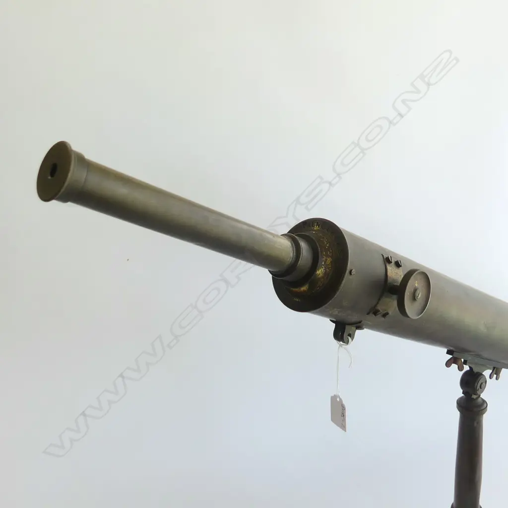 LGE VICTORIAN BRASS TRIPOD TELESCOPE L.1400mm by 'JAMES PENDERCAST' Image 1++