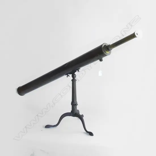 LGE VICTORIAN BRASS TRIPOD TELESCOPE L.1400mm by 'JAMES PENDERCAST'
