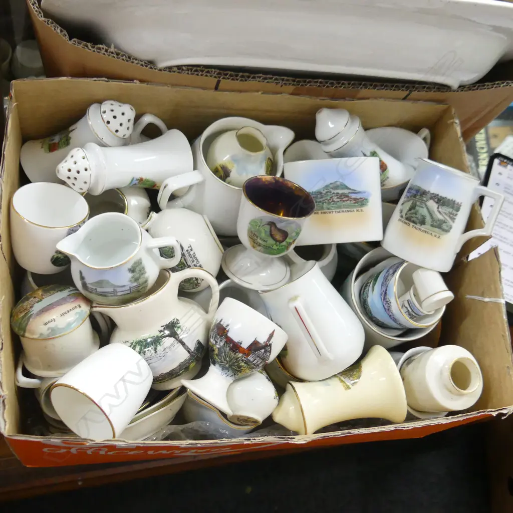 BOX LOT ASST. NZ SOUVENIR CHINA Image 1++
