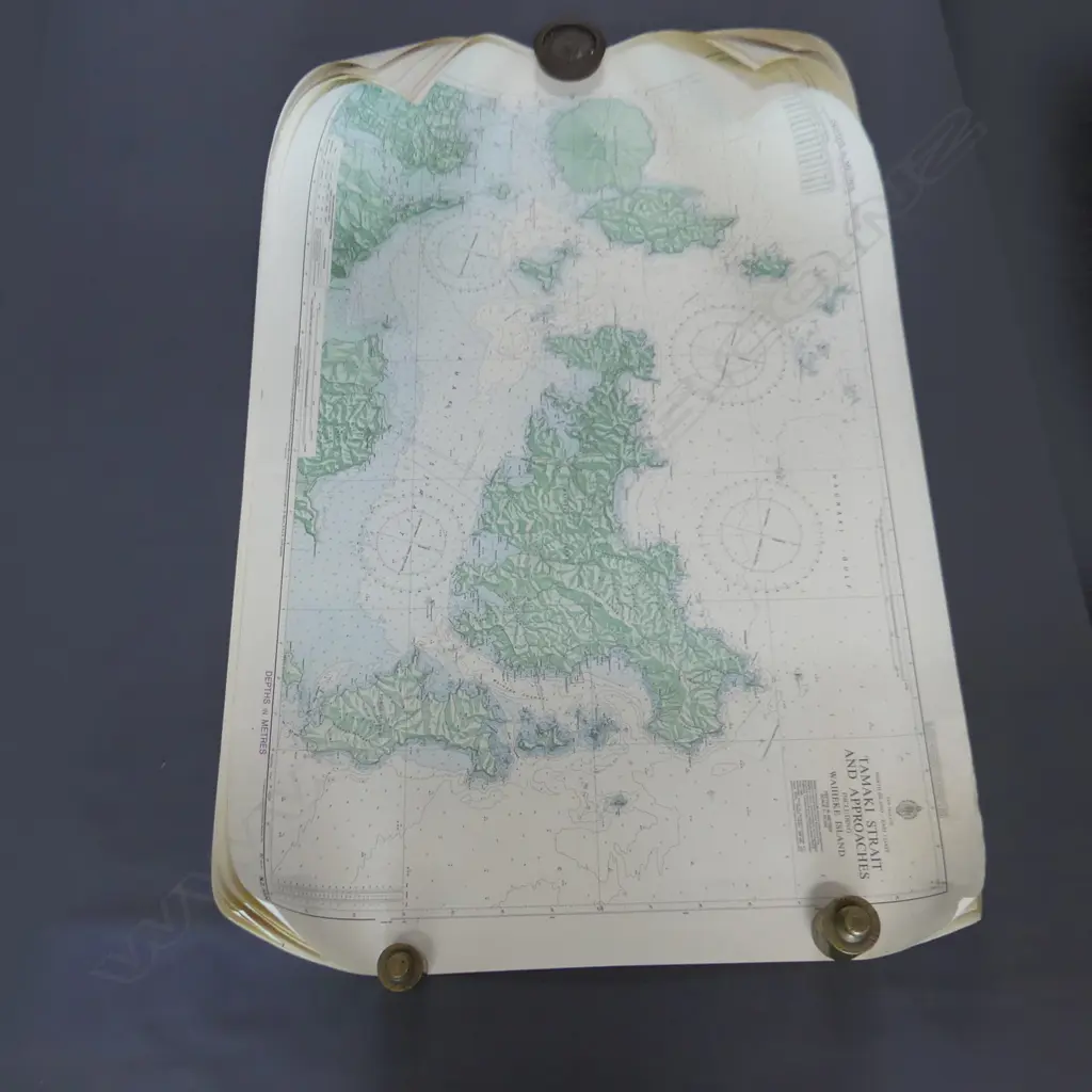 TUBE OF SEVERAL AUCKLAND MARINE CHARTS Image 1++