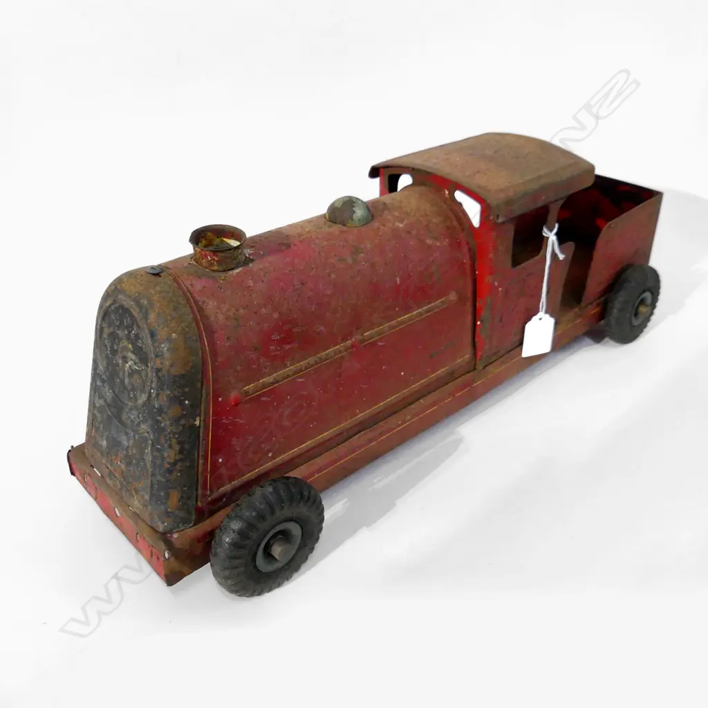 VINTAGE TRIANG PUFFING BILLY TIN TRAIN LOCO L. 500MM  Image 1++