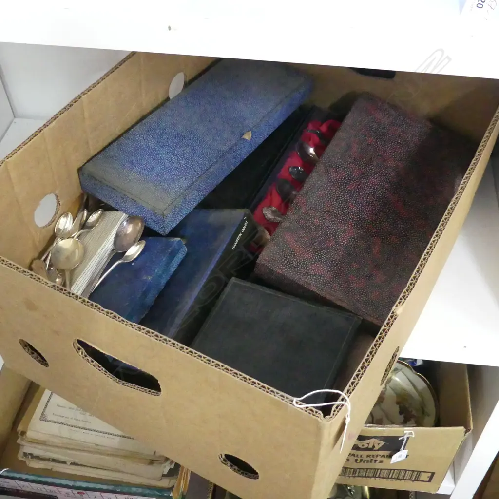 LARGE LOT OF ASST CASED CUTLERY ETC Image 1++