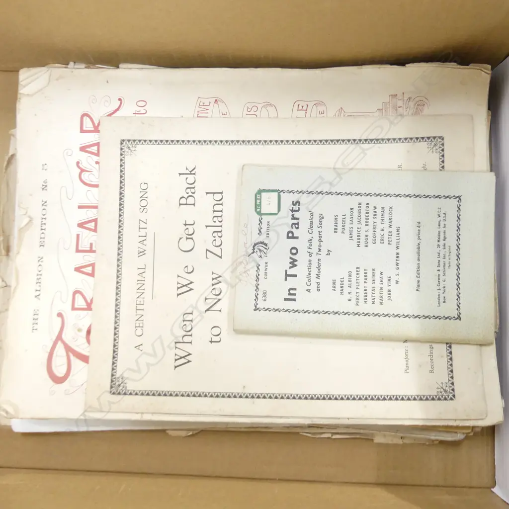 BOX VINTAGE SHEET MUSIC Image 1++