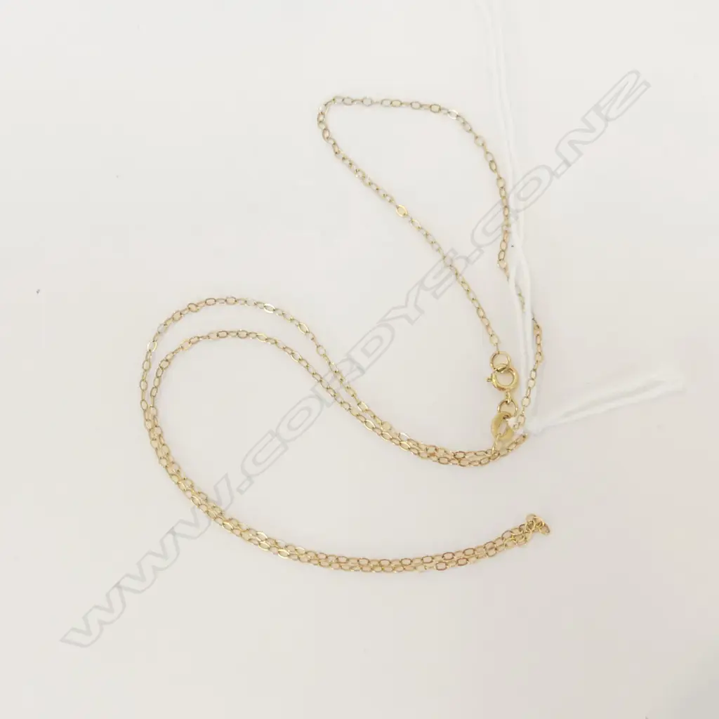 417 (10CT) FINE GOLD CHAIN .87GMS Image 1++