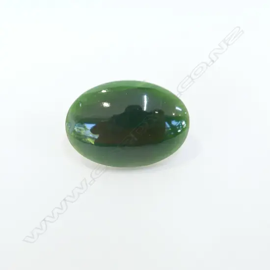 POUNAMU / GREENSTONE OVAL PIN (27 X 20MM)