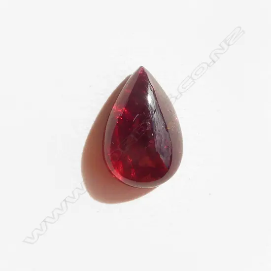 PEAR SHAPED RUBALITE STONE WITH AI GEMLAB REPORT 
