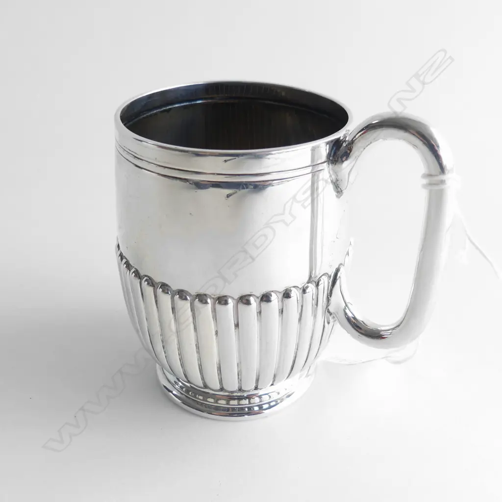 S/SILVER CHRISTENING MUG, SHEFFIELD 1892, MAKER 'HA', 147GM, H.90mm Image 1++