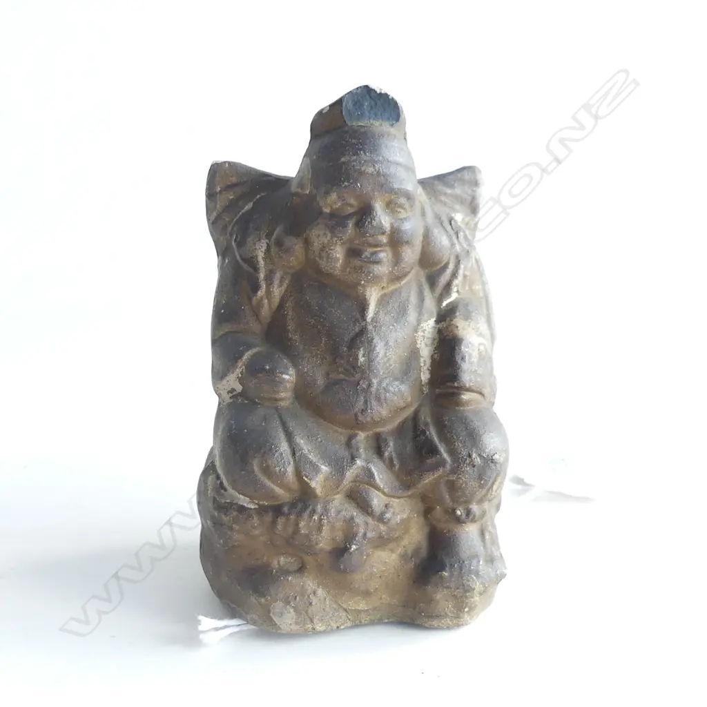 VINTAGE ASIAN RELIGIOUS FIGURE (A/F) H. 100MM Image 1++
