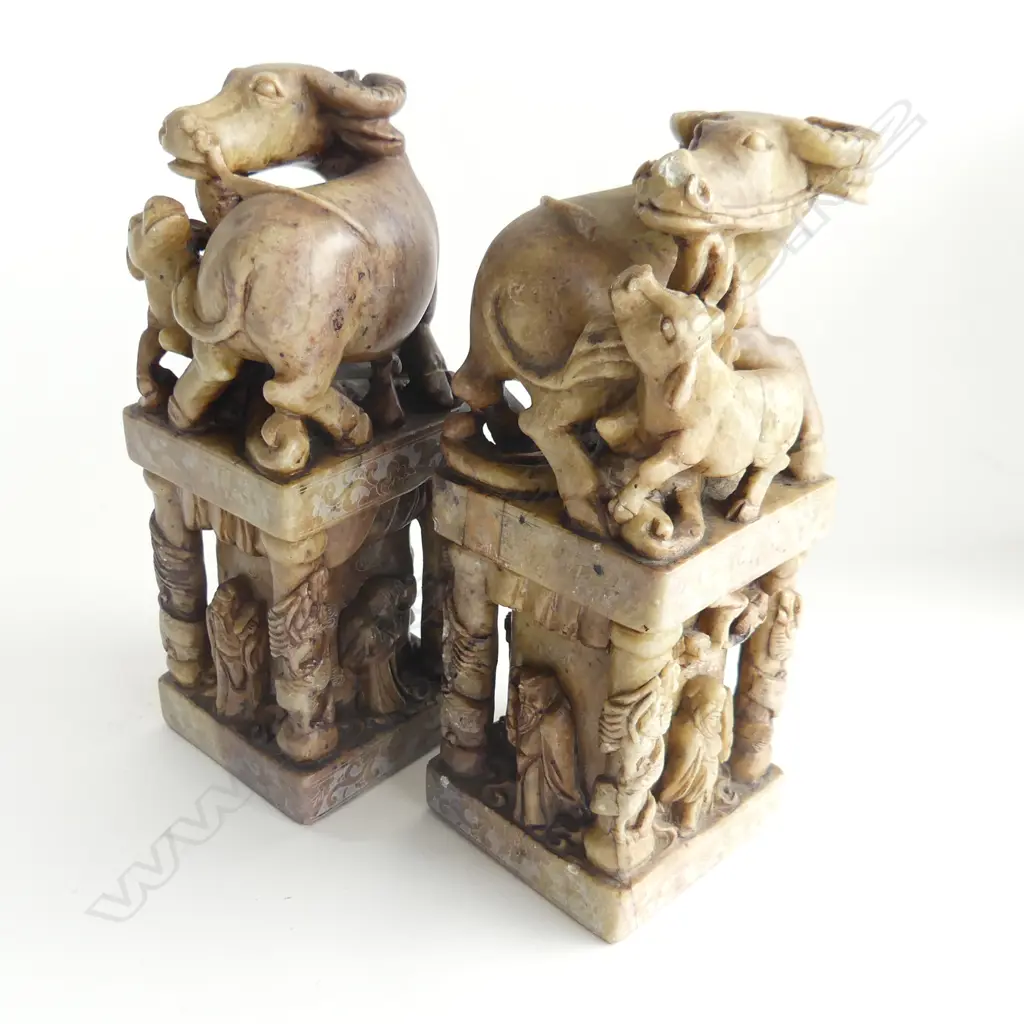 PR LGE CHINESE SOAPSTONE SEAL CHOPS H.210mm Image 1++
