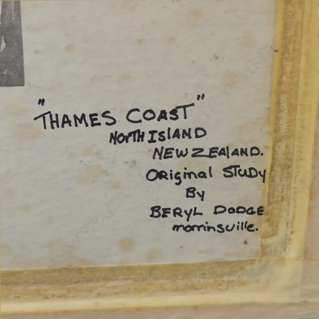 BERYL DODGE 'THAMES COAST' OIL 390x495mm Image 1++